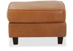 RRP £350 Ex Display Sofology Leather Footstool