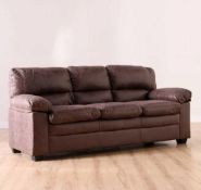 RRP £1000 Ex Display Sofology 3 Seater Leather Sofa