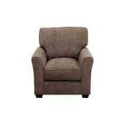 RRP £500 Ex Display Large Single Armchair In Brown(Cr3)