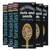 RRP £1265 (Approx. Count 82) (H85)  spSBG31C2KF 5 x Eat Natural Nuts & Seeds Breakfast Cereal with