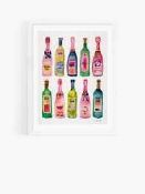 RRP £200 Unboxed X4 Items Including Champagne Bottle Canvas(Cr2)