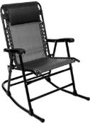 RRP £140 Brand New X2 Amazon Basics Folding Rocking Chair