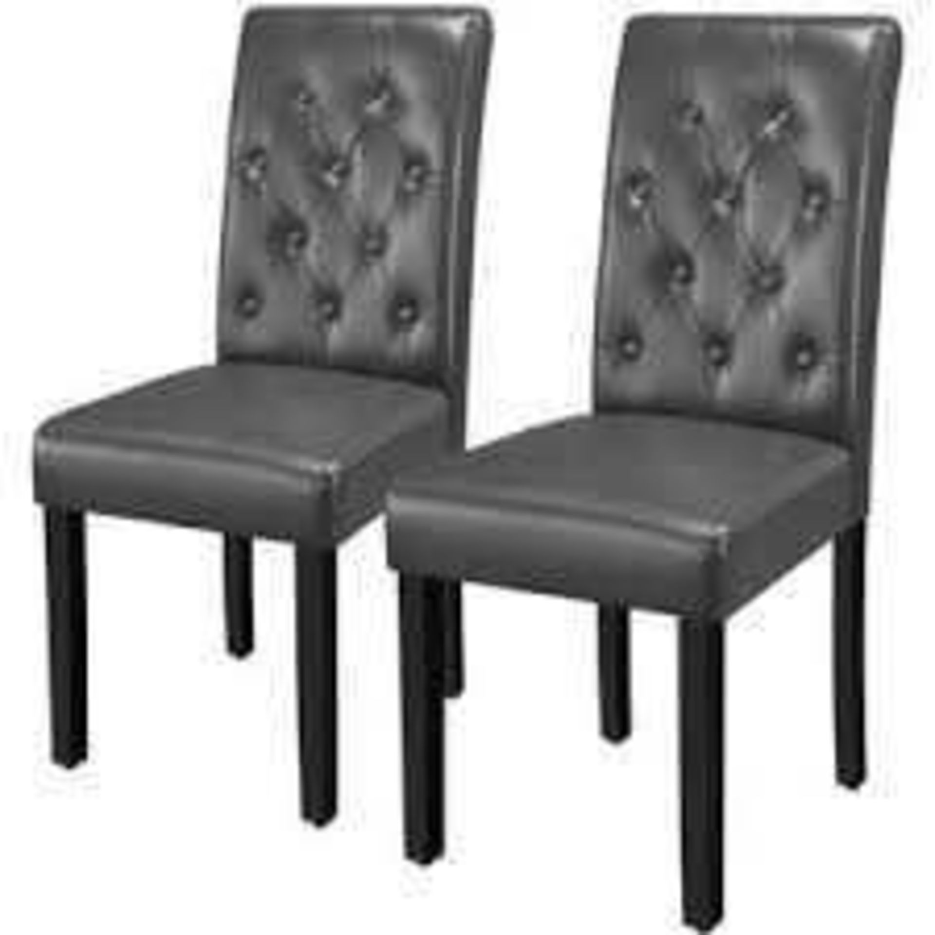 RRP £180 Boxed Leonhardt Sife Chair Set Of 2 (Cr2)