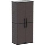 RRP £170 Boxed Duramax Vertical Tall Storage Cabinets(Cr2)