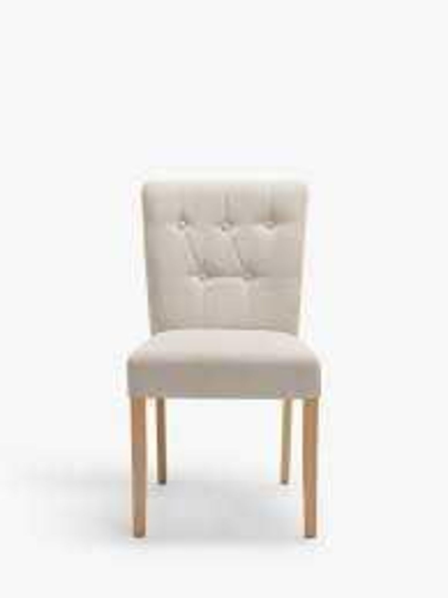 RRP £200 Boxed Margo Tweedy Chair X2 Natural (Cr2)