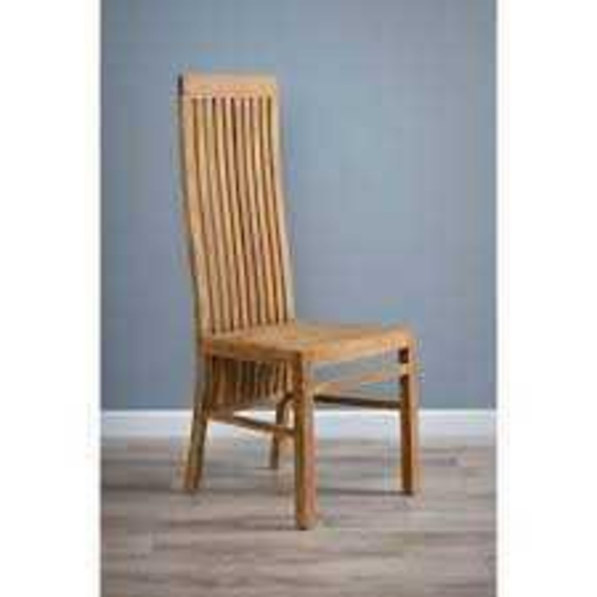 RRP £200 Unboxed Wooden Dining Chairs X2 (Cr2)