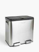RRP £200 Boxed X4 Assorted Bins Including 40L 2 Section Recycler(Cr2)