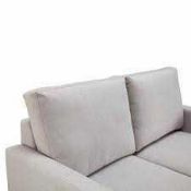 RRP £600 Ex Display Fabric 2 Seater Sofa In Grey