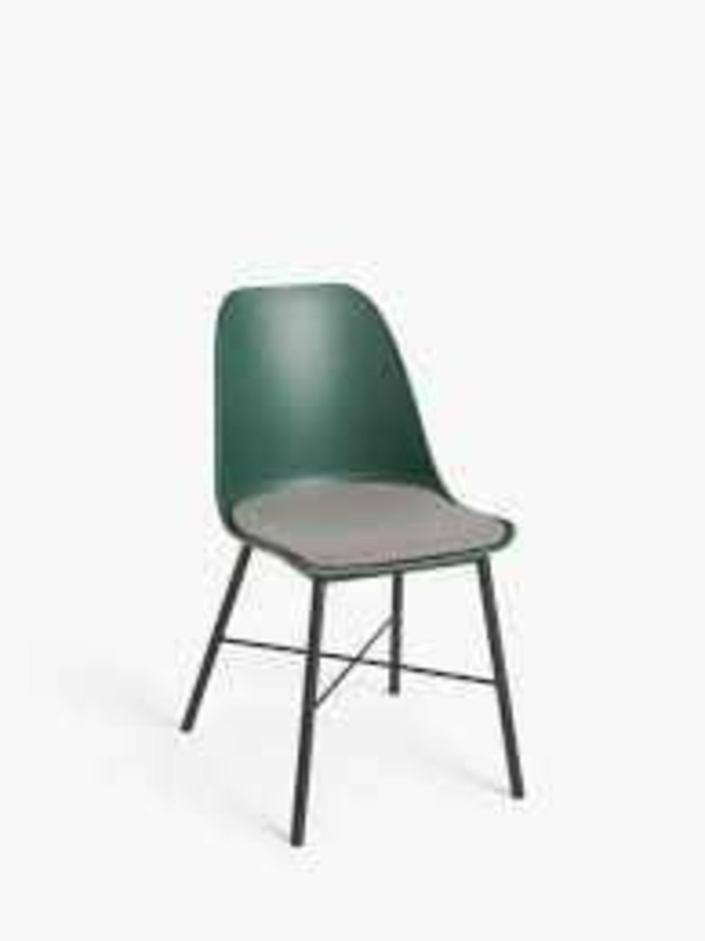 RRP £100 Boxed John Lewis Whistler Side Chair In Dark Green(Cr1)