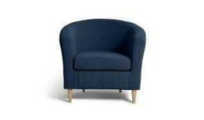 RRP £150 Diamond Tub Chair, Blue (CR2)