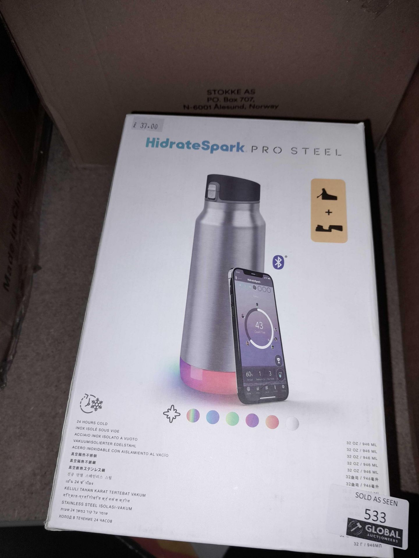 RRP £180 Boxed X2 Hidratespark Pro Steel Flasks(Cr2) - Image 2 of 2