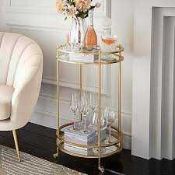 RRP £220 Brand New Gold Drinks Trolley
