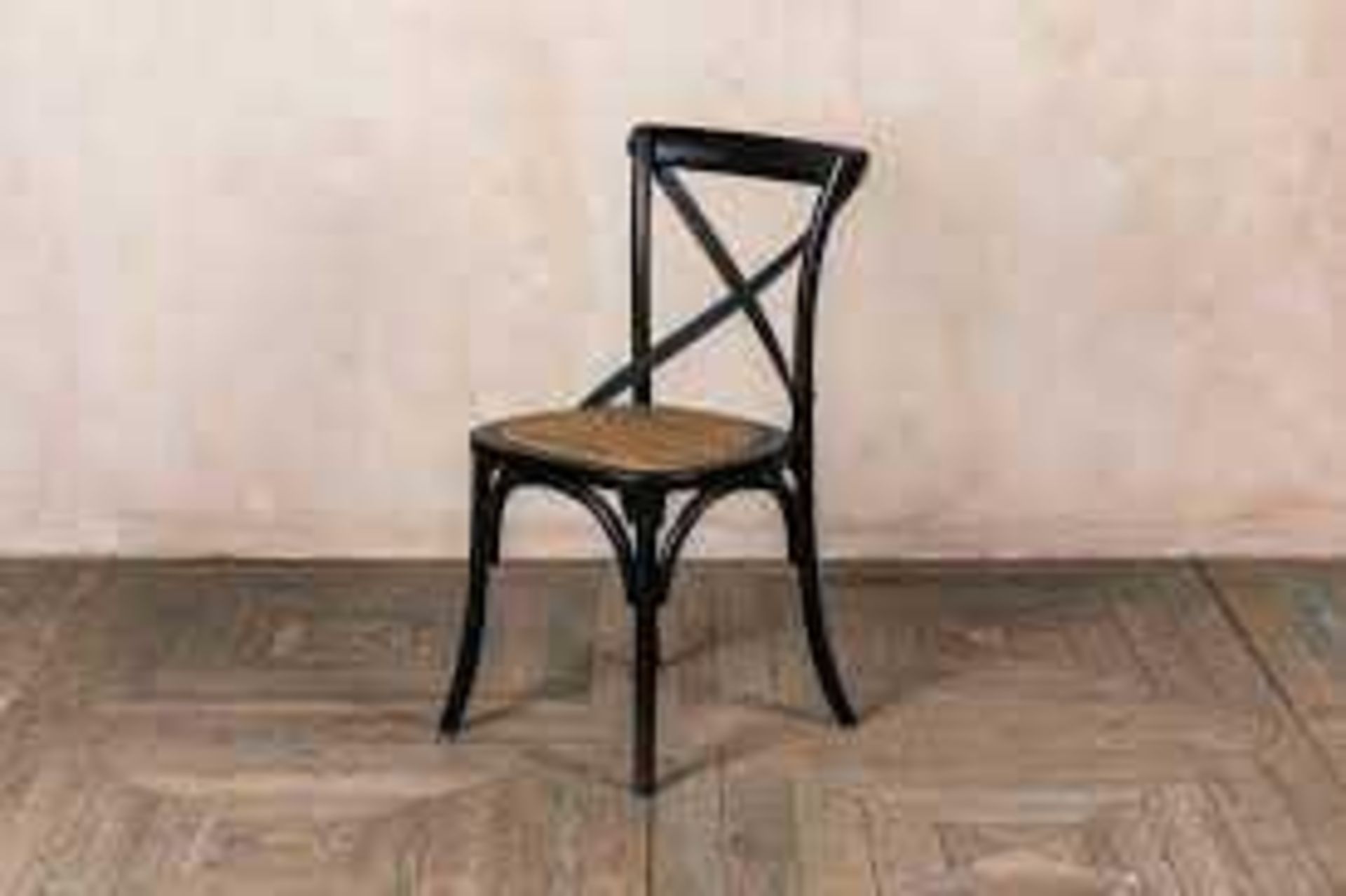 RRP £190 Boxed Palmhurst Solid Wood Dining Chair (Cr2)