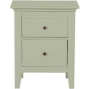 RRP £160 Bedside Chester Drawers, Light Green(Cr2)