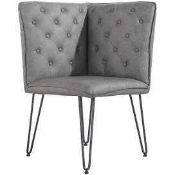 RRP £200 Vogue Dining Chair, Grey(Cr2)