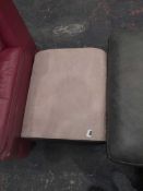 RRP £300 Ex Display Sofology Footstool Cream & Brown Leather