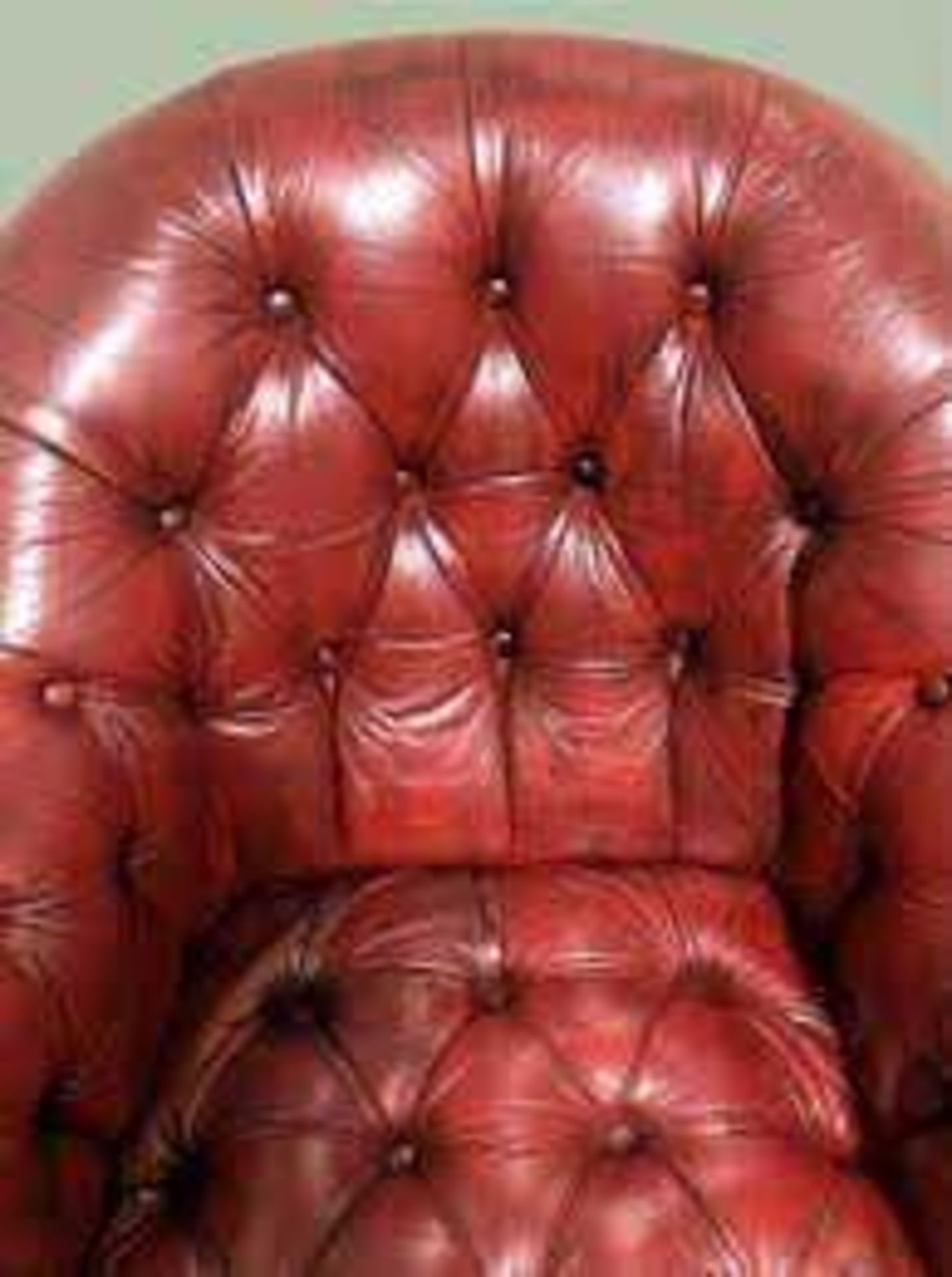 RRP £500 Ex Display Sofology Vintage Leather Armchair In Red