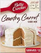 RRP £6470 (Appox. Count 472) spW40S6924C 3 x Betty Crocker Country Carrot Cake Mix 425g (Pack of