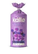 RRP £982 (Approx Count 124) spW32y8604Y 655 x Kallo Blueberry & Vanilla Corn & Rice Cakes,