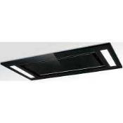 RRP £400 Boxed Cata 90Cm Ceiling Hood In Black, Ubsdch902Bk(Cr2)