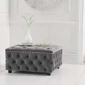 RRP £700 Ex Display Sofology Studded Footstool