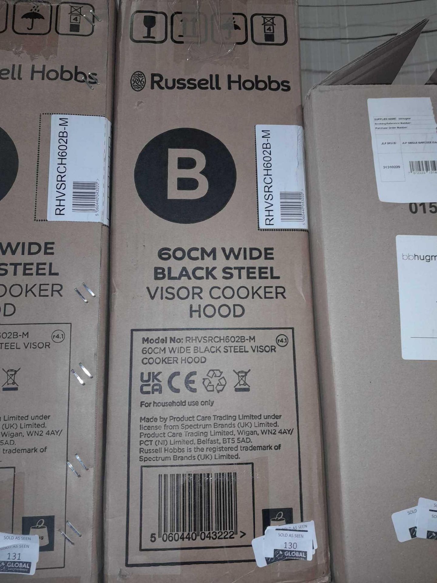RRP £150 Boxed Russell Hobbs Cooker Hood Rhvsrch602B-M(Cr2) - Image 2 of 2
