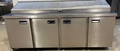 RRP £2000 4 Door Refrigerator Saladette Counter(Cr2)