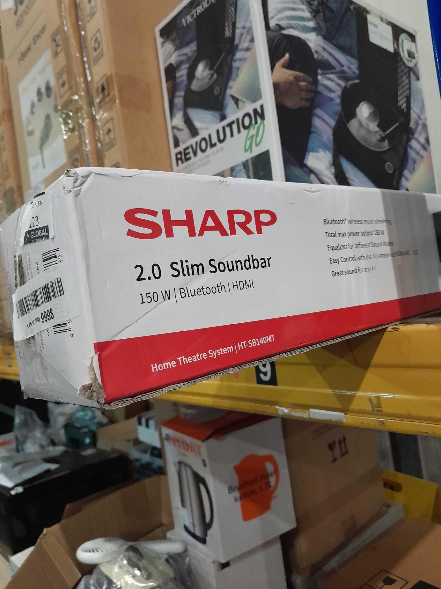 RRP £200 Boxed Sharp 2.0 Slim Soundbar(Cr2) - Image 2 of 2