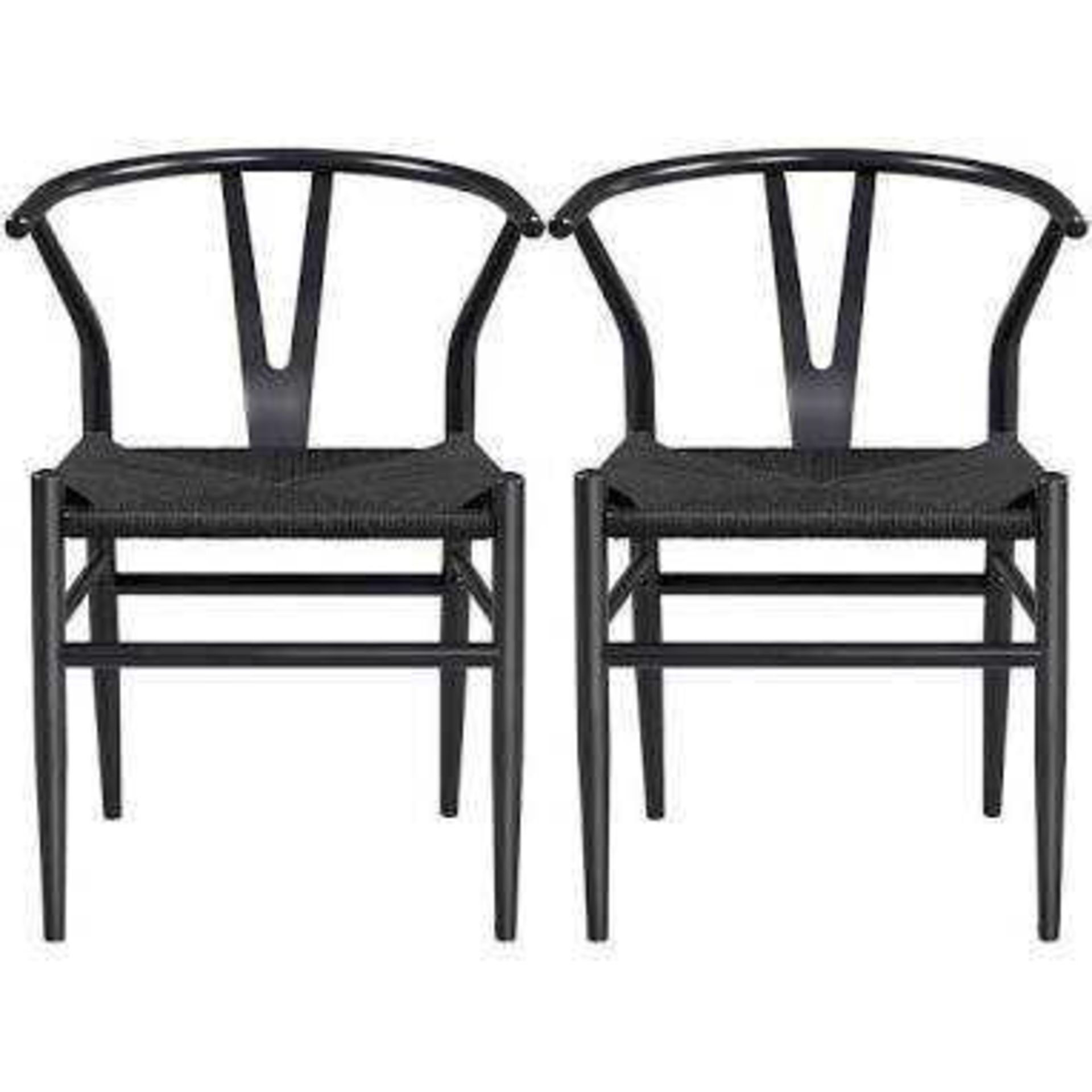 RRP £155 Boxed Yaheetech Alamea Dining Chairs X2(Cr2)