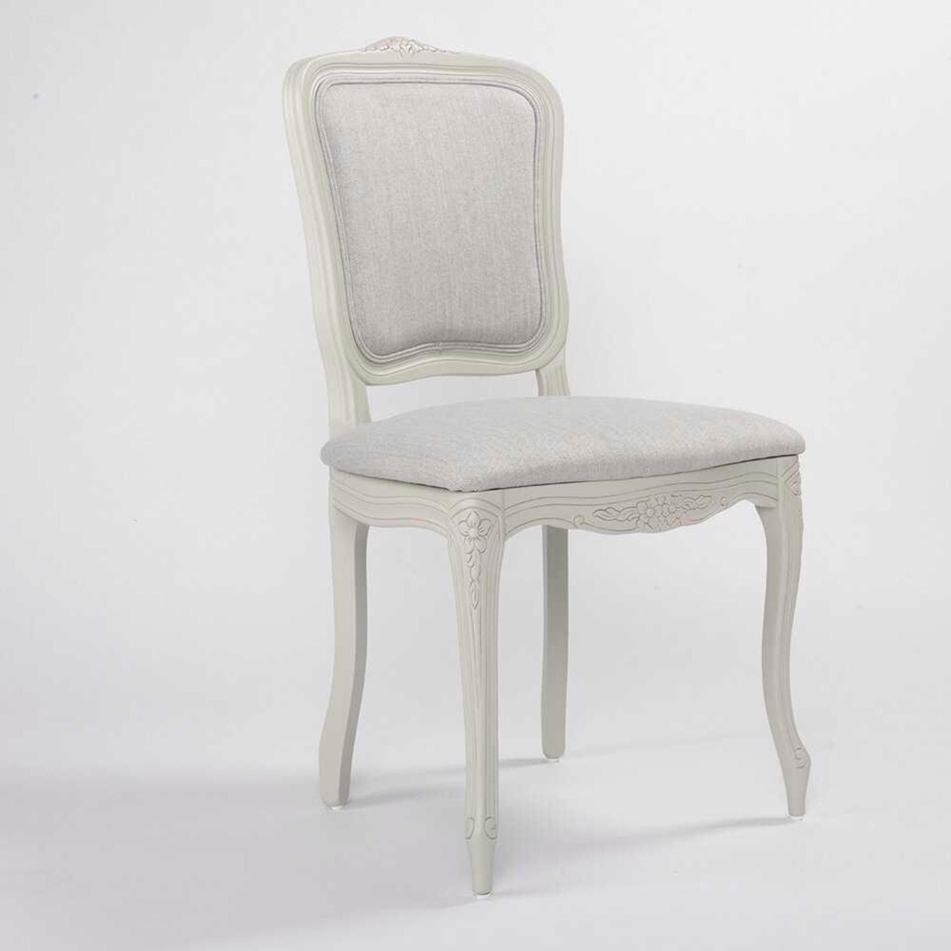 RRP £570 Boxed Whitter Upholstered Dining Chair(Cr2)