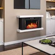 RRP £390 Boxed Wall Mounted Electric Fireplace Heater(Cr2)