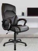 RRP £200 Boxed Wadlington Executive Chair In Black(Cr2)