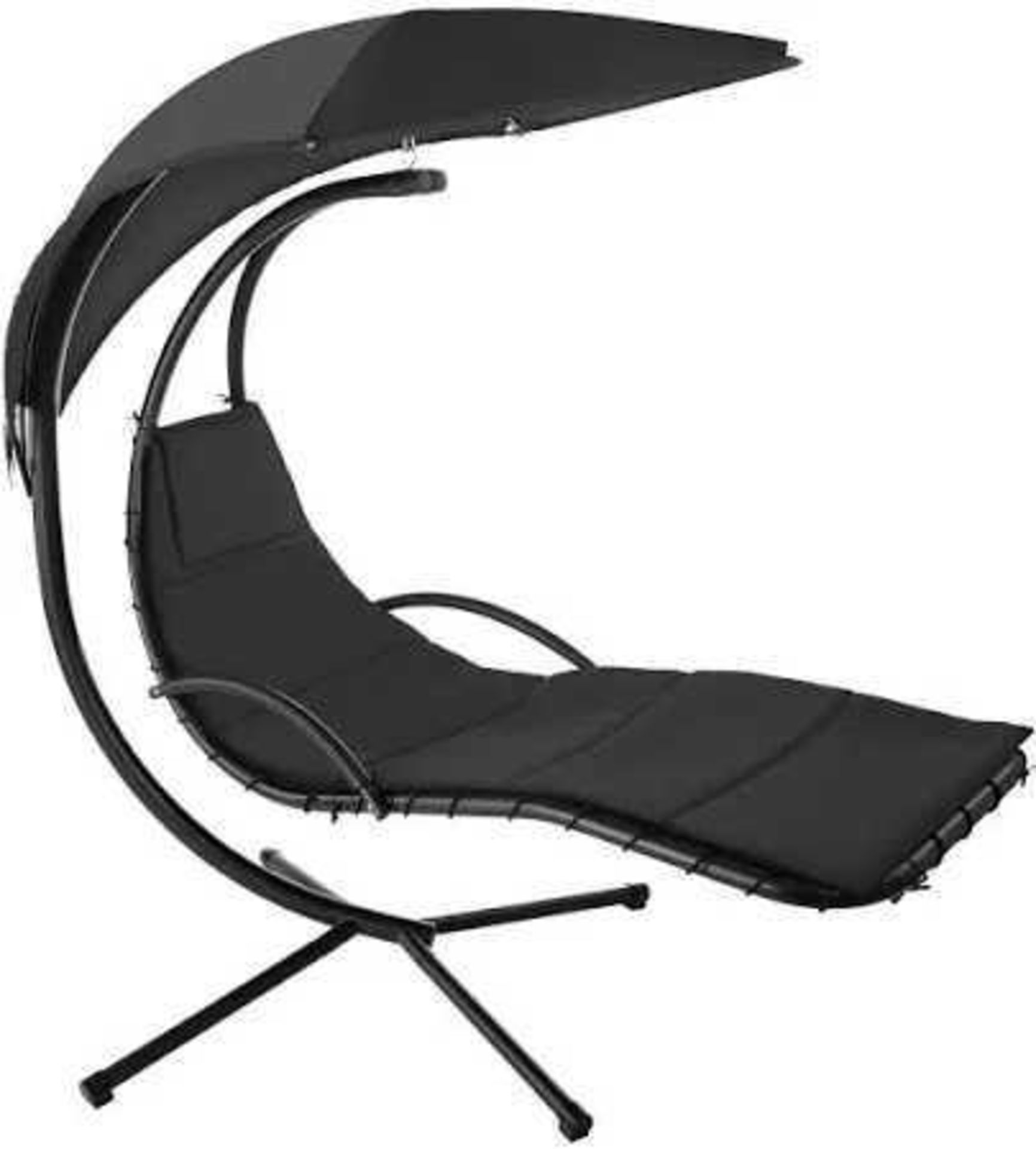 RRP £200 Brand New Boxed Balance from Hanging Curved Chaise Lounge Chair With Cushion