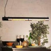 RRP £240 Boxed X2 La Hacienda Hanging Golden Tube Electric Heaters(Cr1)