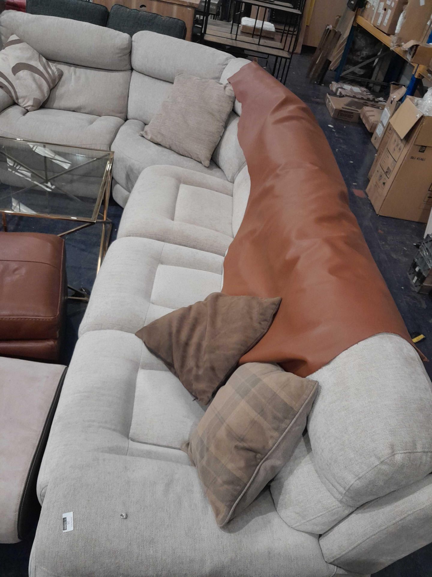 RRP £3000 Ex Display Sofology Fabric 5 Seater Corner Recliner Sofa - Image 2 of 3