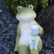 RRP £120 Boxed X2 Home2Garden Frog Statues(Cr1)