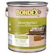 RRP £120 Boxed X4 Bondex Deck Protect(Cr1)