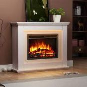 RRP £500 Lot To Contain Electric Fire Place With Surround