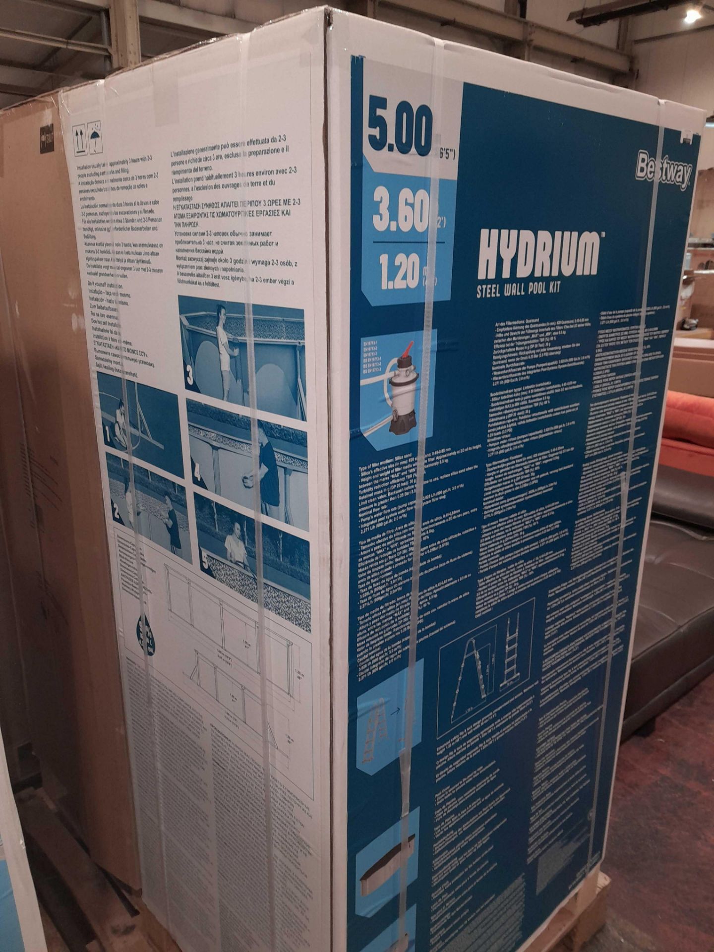 RRP £1700 Brand New Bestway Hydrium Steel Wall Pool Kit - Image 2 of 2