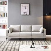 RRP £450 Ex Display 3 Seater Fabric Sofa