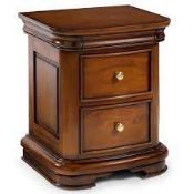 RRP £230 Ex Display Lille Bedside Table, Mahogany