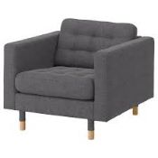RRP £300 Ex Display Large Grey Armchair