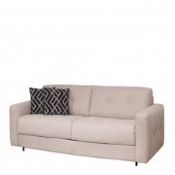 RRP £1000 Ex Display 4 Seater Couch In Salmon/Cream