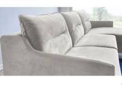 RRP £1800 Ex Display 3 Seater Sofa In Cream Fabric