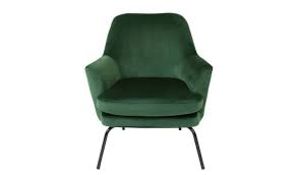 RRP £400 Ex Display Green Velvet Armchair
