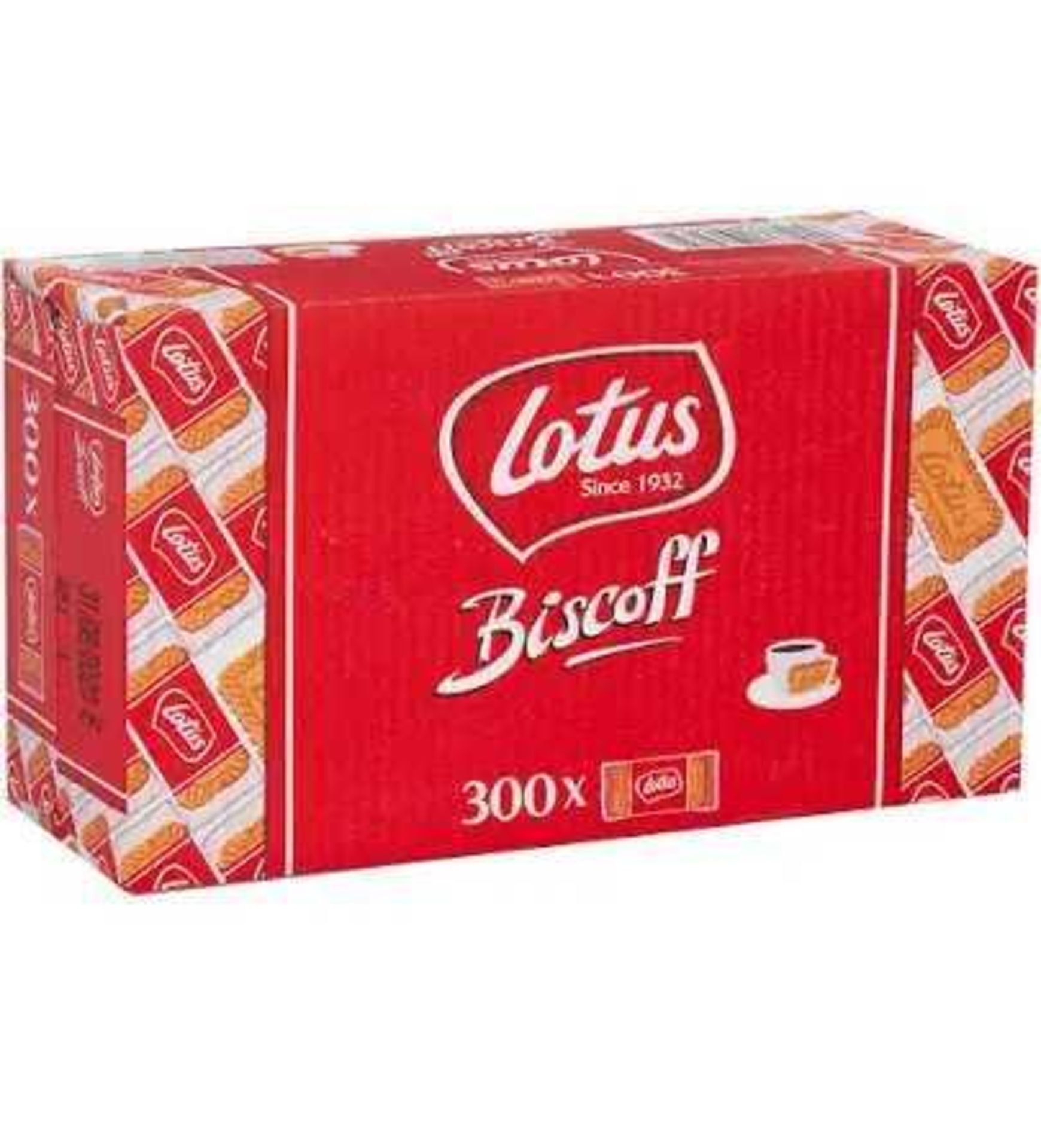 RRP £210 Brand New X15 Boxes Of Lotus Biscoff Caramelised Biscuit X300 Per Box 1.875Kg, Best Before