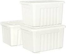 RRP £200 Brand New X12 Cetomo 55L Plastic Storage Boxes