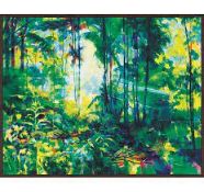 RRP £200 Brand New X2 Signature Collection Tropical Forest Framed Picture By Doug Eaton