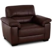 RRP £600 Ex Display X2 Leather Armchairs