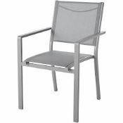 RRP £120 Brand New Garden Chairs In Grey X2